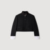 Portivana Short jacket with standing collar Black
