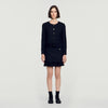 Paloma 2-in-1 tweed jacket Black