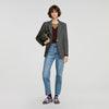 Saveria Check tailored jacket Grey