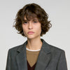 Saveria Check tailored jacket Grey