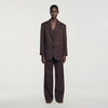 Amanda Striped suit jacket Marron / Bleu