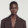 Amanda Striped suit jacket Marron / Bleu