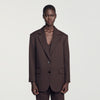 Amanda Striped suit jacket Marron / Bleu