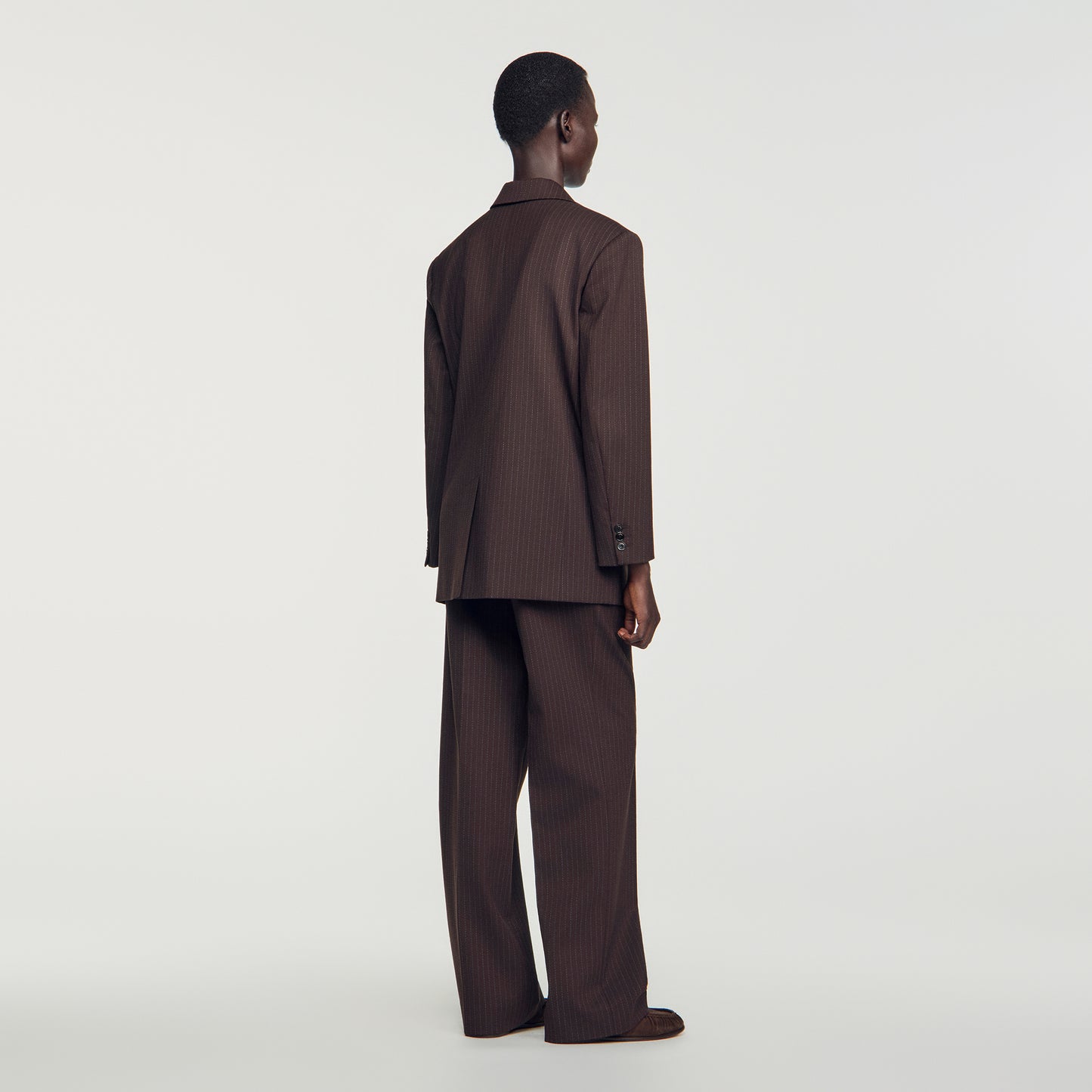 Amanda Striped suit jacket Marron / Bleu