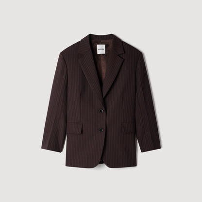 Amanda Striped suit jacket Marron / Bleu