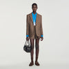 Finley Check wool jacket Taupe