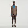 Finley Check wool jacket Taupe