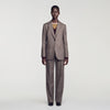 Alix Wool suit jacket Greige