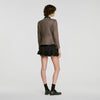 Sixtine Striped Wool Suit Jacket Taupe
