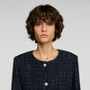 Ophelie Decorative tweed jacket Blue