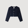 Ophelie Decorative tweed jacket Blue