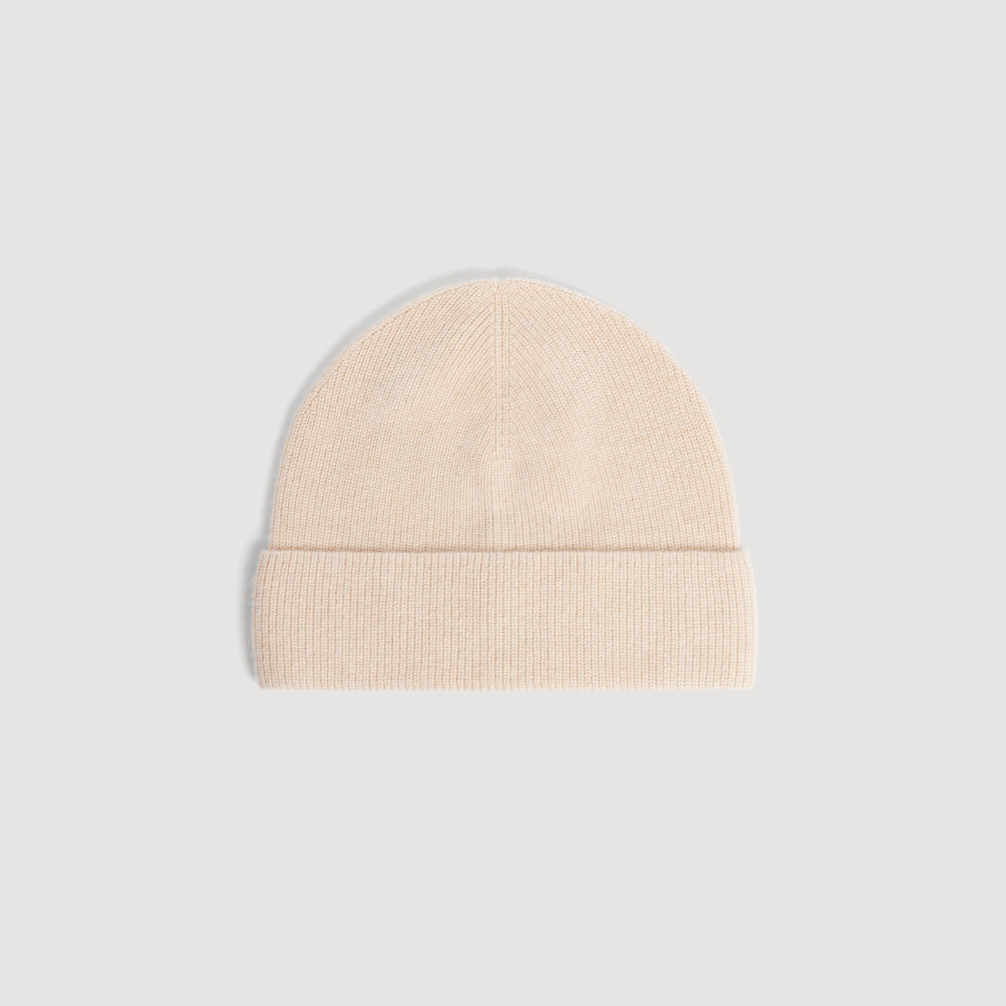Beanie Cashmere Knitted cashmere beanie Beige