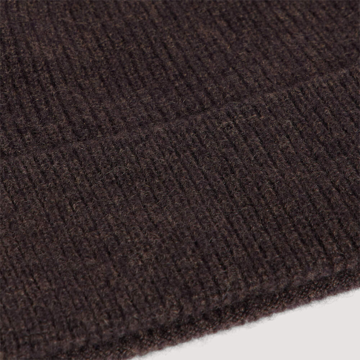 Beanie Cashmere Knitted cashmere beanie Chocolate