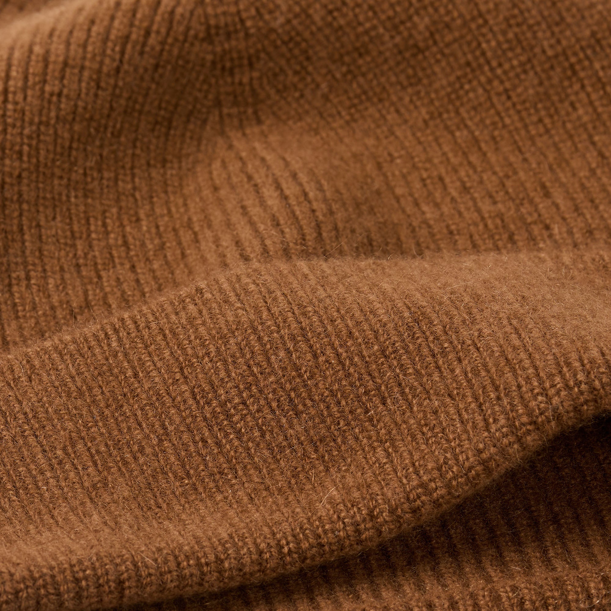 Beanie Cashmere Cashmere Hat Cognac