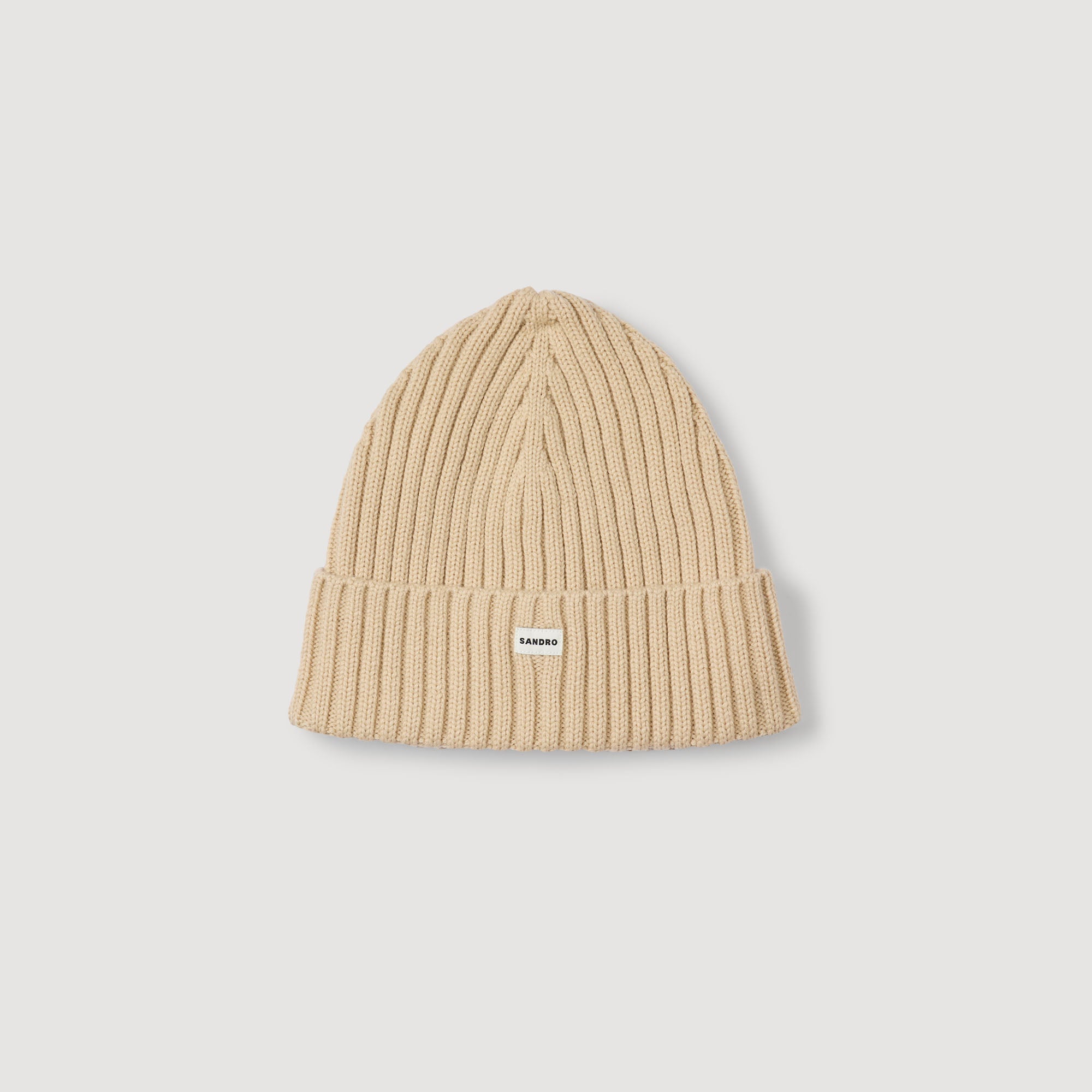 Ribbed Beanie Knit Hat Butter Cream
