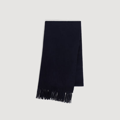 New Solid Scarf Wool and cashmere scarf Dark Navy