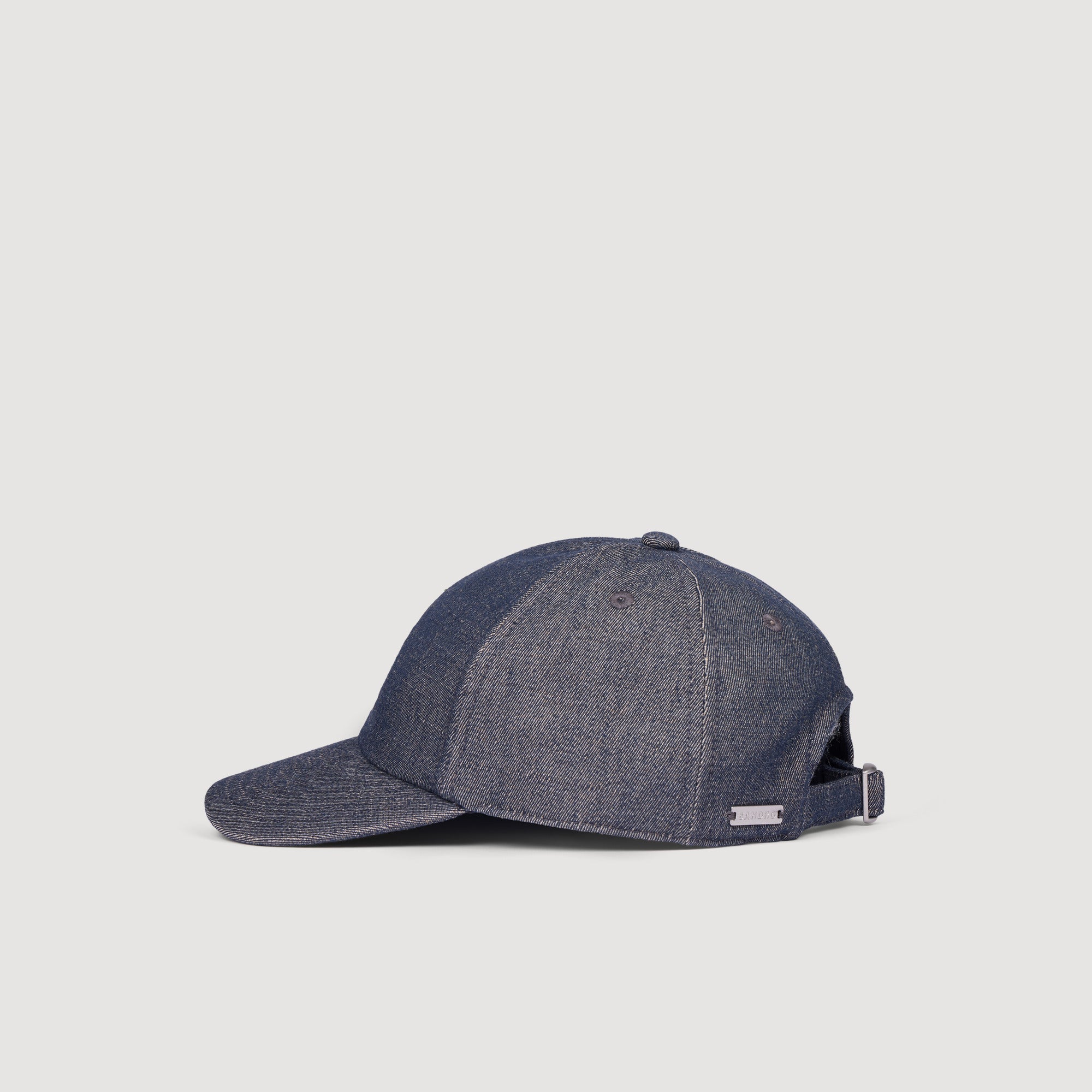 Denim Cap With Logo Chambray