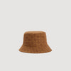 Bob Cross Denim Bucket Hat With Patch Camel