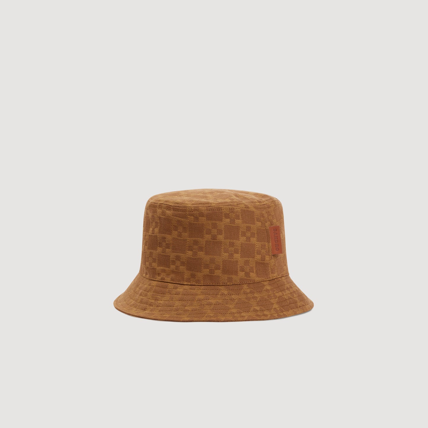 Bob Cross Denim Bucket Hat With Patch Camel