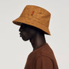Bob Cross Denim Bucket Hat With Patch Camel