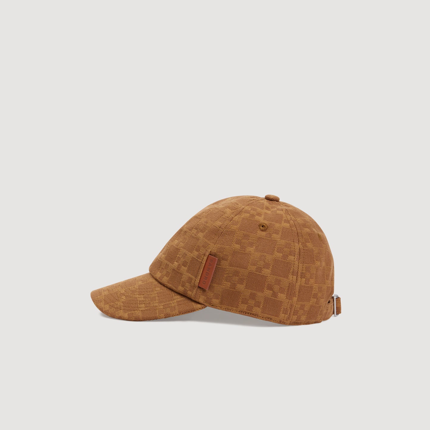 Cap Cross Denim Cap With Cross Motif Camel