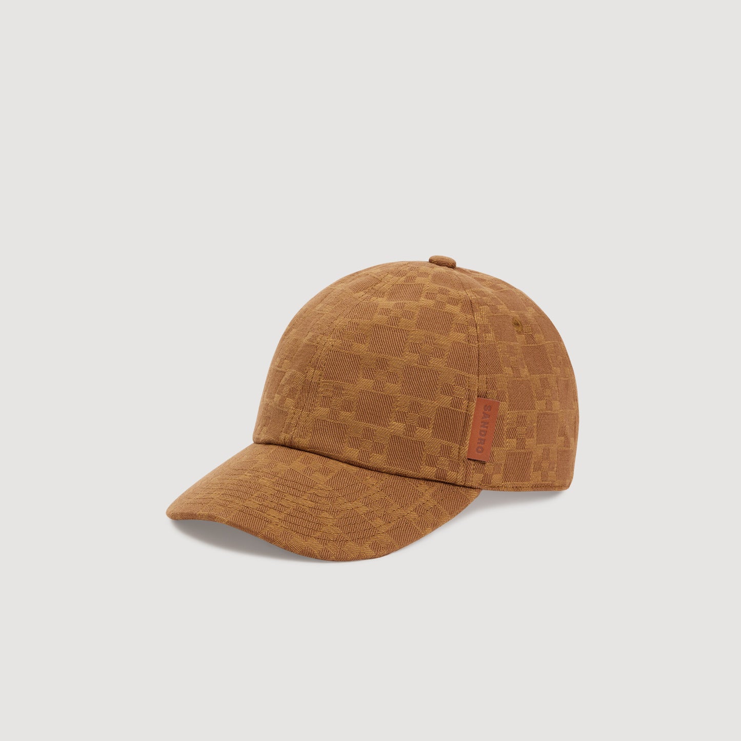 Cap Cross Denim Cap With Cross Motif Camel