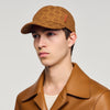 Cap Cross Denim Cap With Cross Motif Camel