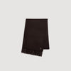 Patch 4S Scarf Fringed wool scarf Chocolate