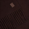 Patch 4S Scarf Fringed wool scarf Chocolate