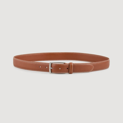  Classic Belt Saffiano Leather Belt Chestnut