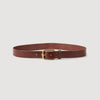 Denim Belt Choc Leather Belt Chocolate
