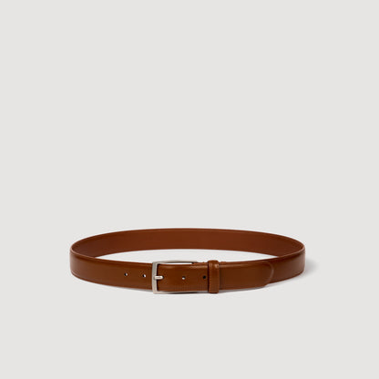 Classic Belt Glazed Leather Belt COGNAC