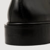 Monk Strap Glazed Leather Derbies Black