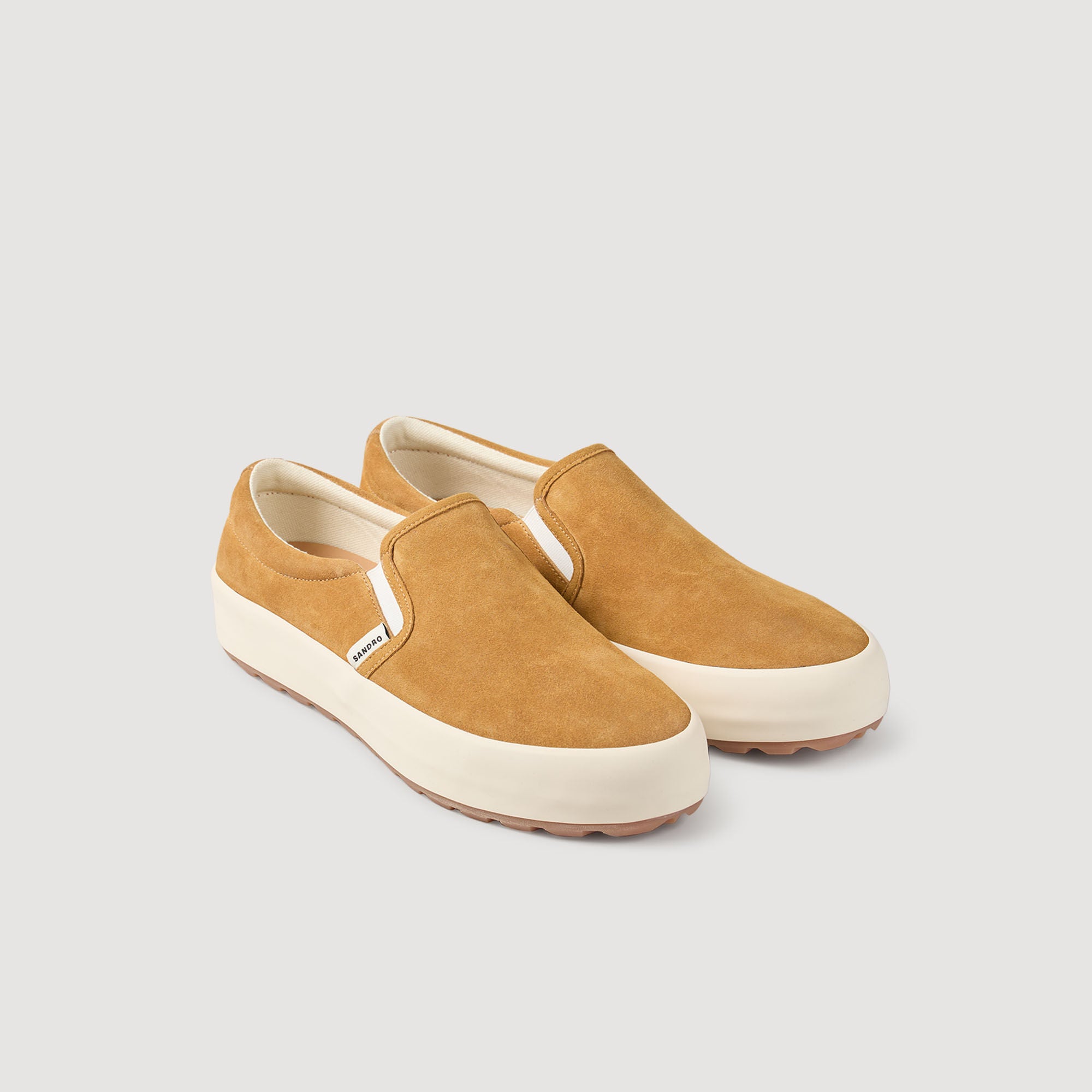 Vulca Slip-On Split Leather Slip-Ons Camel