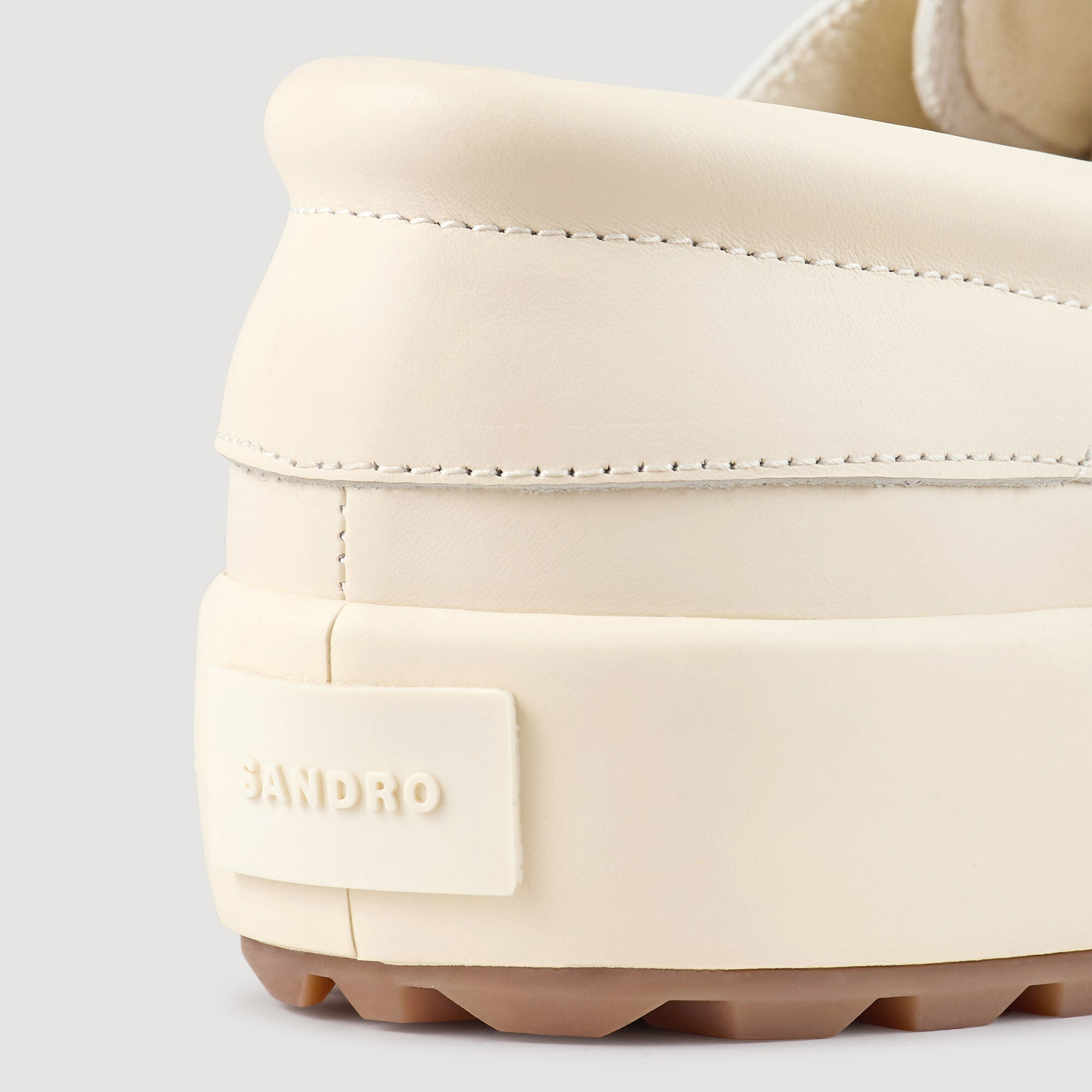 Vulca Dock Leather Boat Shoes Off-White