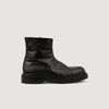 Zipper Boot Leather Ankle Boots Black
