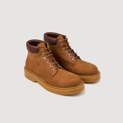 Mountain Boot Nubuck And Leather Boots Cognac