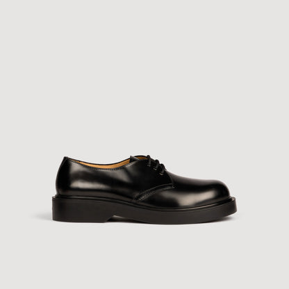 Chunky Derby Patent Leather Derbies Black