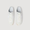 Soft Runner Leather And Suede Low-Top Trainers White