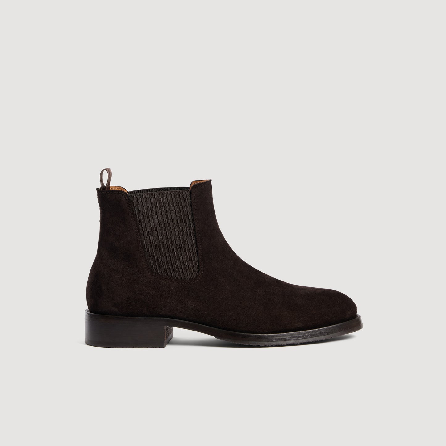 Chelsea Suede Boots Split leather Chelsea boots Chocolate