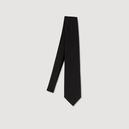 Silk Tie Silk Jacquard Tie Black