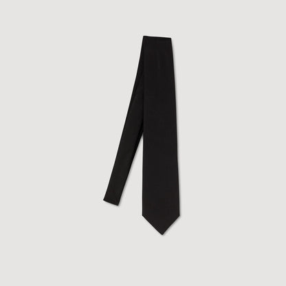 Silk Tie Silk Jacquard Tie Black