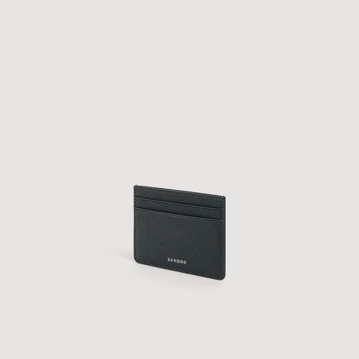 Holder Reconstituted leather card holder Green