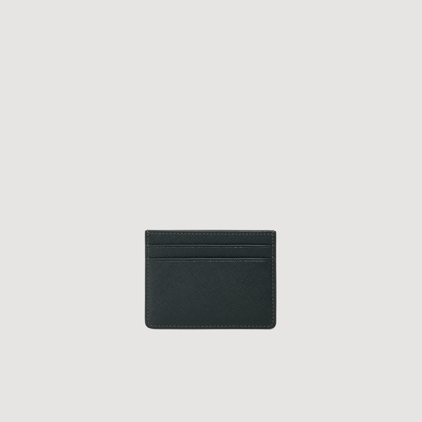 Holder Reconstituted leather card holder Green
