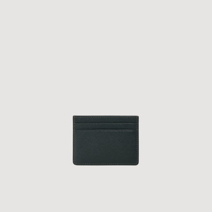 Holder Reconstituted leather card holder Green