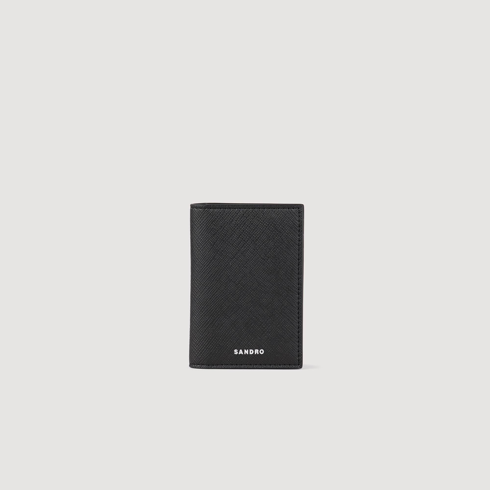 Leather wallet Black