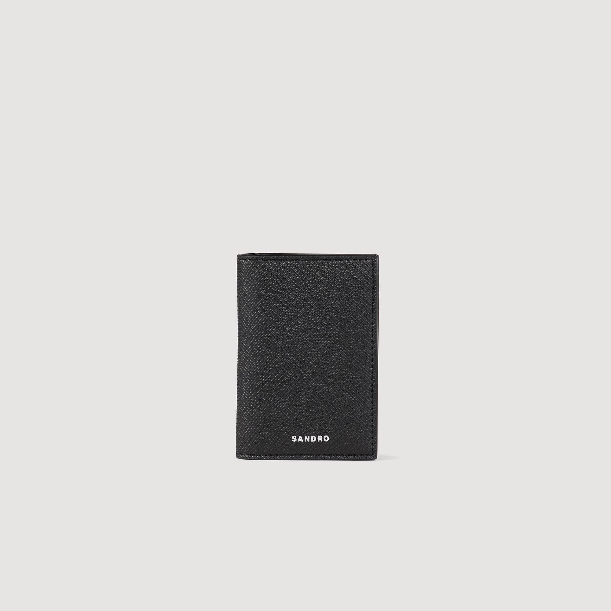 Leather wallet Black