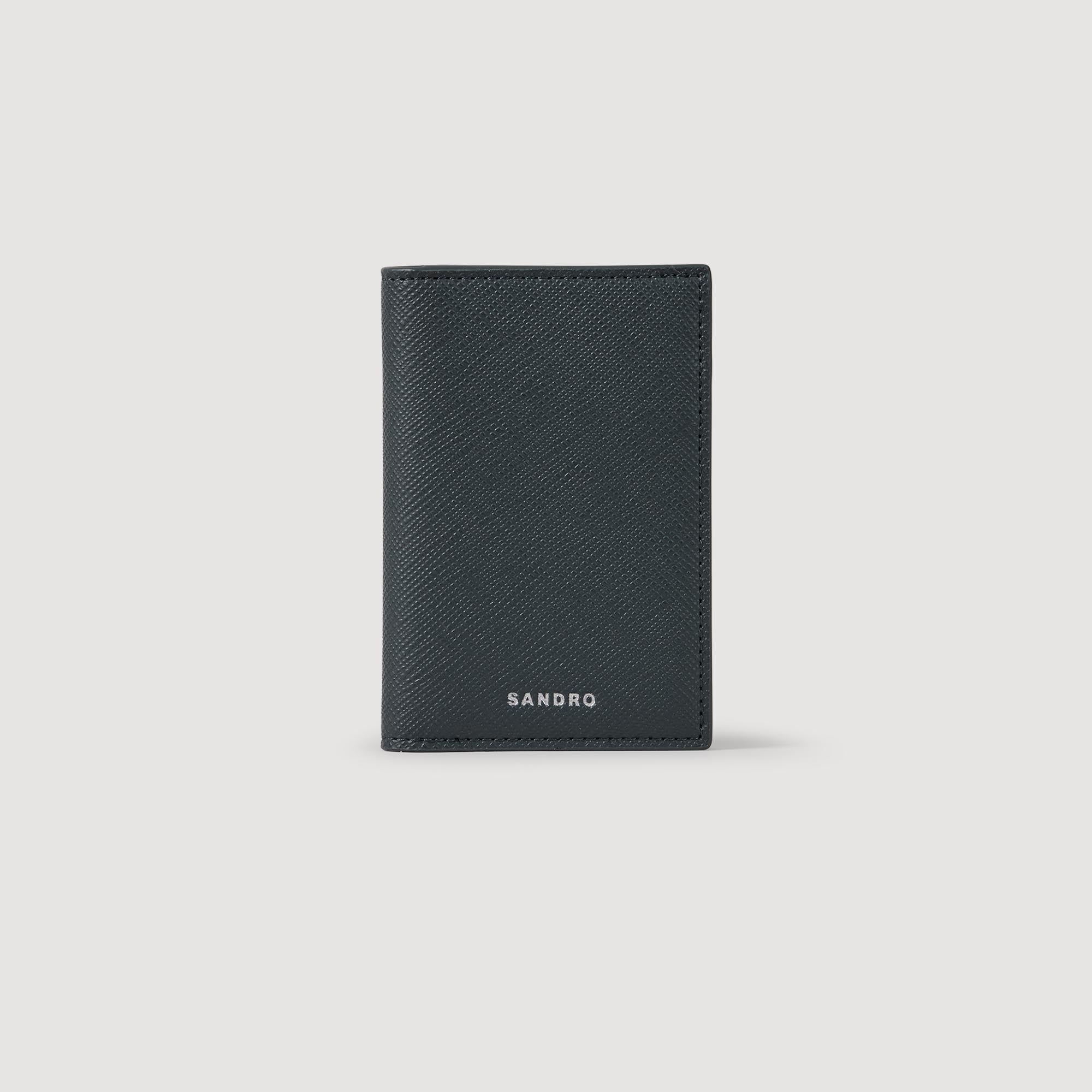 New Card Reconstituted Leather Leather Wallet Steel