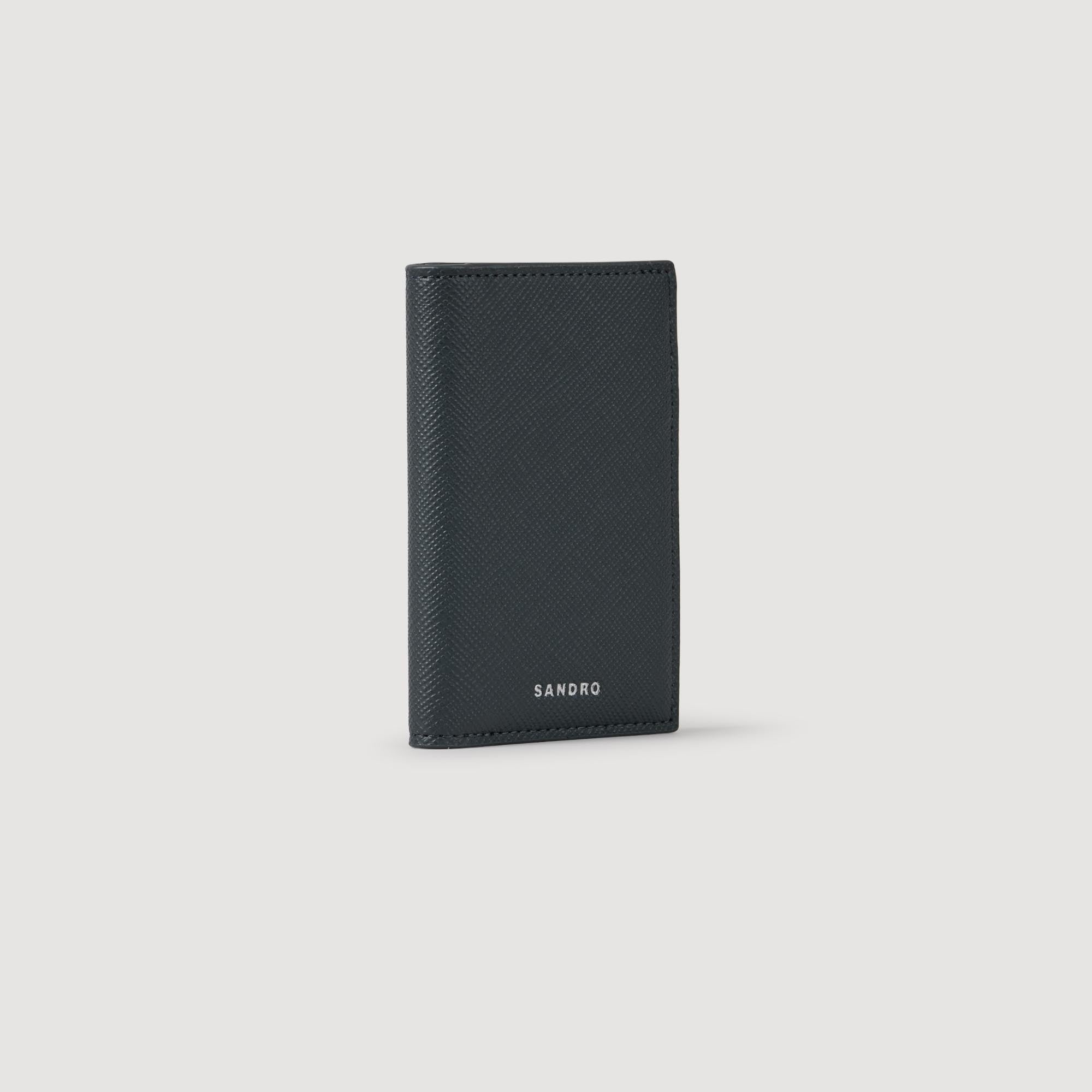 New Card Reconstituted Leather Leather Wallet Steel