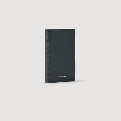 New Card Reconstituted Leather Leather Wallet Steel